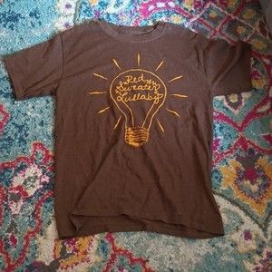 Red Sweater Lullaby Women's Brown Light Bulb Tee s